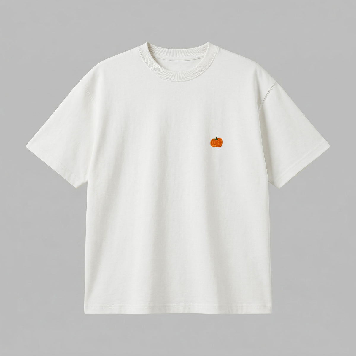 Meyve Sebze nakışlı Loose Fit T-Shirt %100 Pamuklu