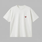 Meyve Sebze nakışlı Loose Fit T-Shirt %100 Pamuklu