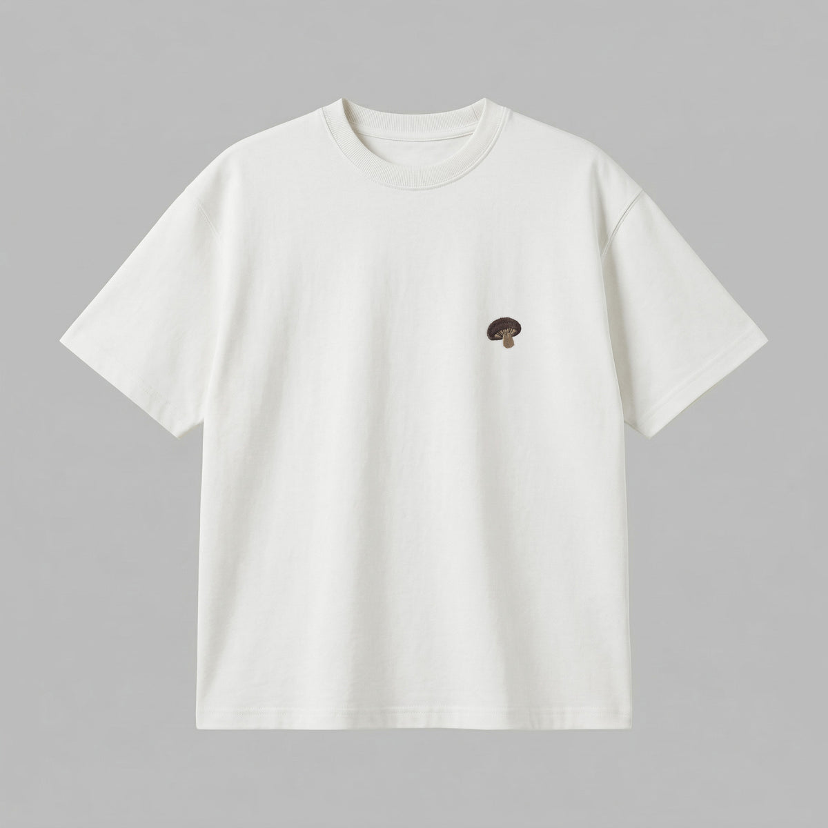 Meyve Sebze nakışlı Loose Fit T-Shirt %100 Pamuklu