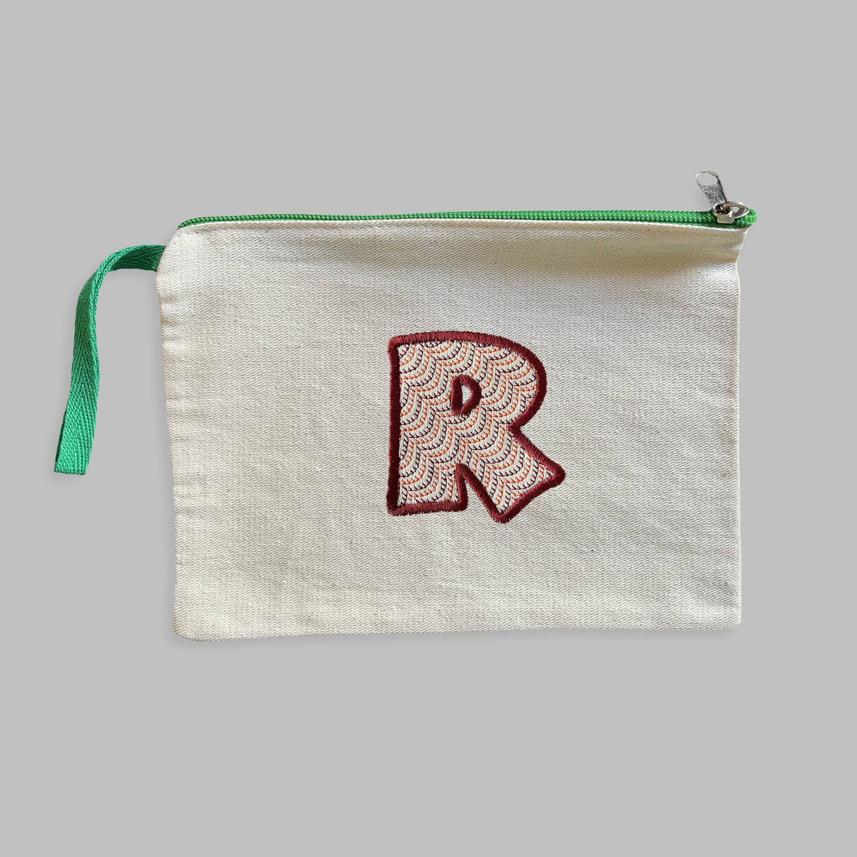 Özelleştirilebilir Harf Nakışlı Gabardin Clutch Kalemlik
