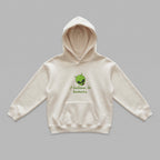 Kırık beyaz renkli, Oeko-Tex sertifikalı kalın polar polar çocuk kapüşonlu sweatshirt (hoodie). Göğüs kısmında dil çıkaran sevimli yeşil uzaylı kafası ve "I believe in humans" yeşil nakışlı yazısı bulunur. Kapüşon detayı görünmemekle birlikte, kumaş dokusu kalın polar polar dokuya sahiptir ve içi şardonlu sıcak tutan ve terletmeyen yapısıyla kış ayları için idealdir. Yüksek kalite Alman nakış işçiliğiyle üretilmiş premium kışlık çocuk sweatshirt detayı. (Görselde kapüşon detayı görünmemekle birlikte, polar 