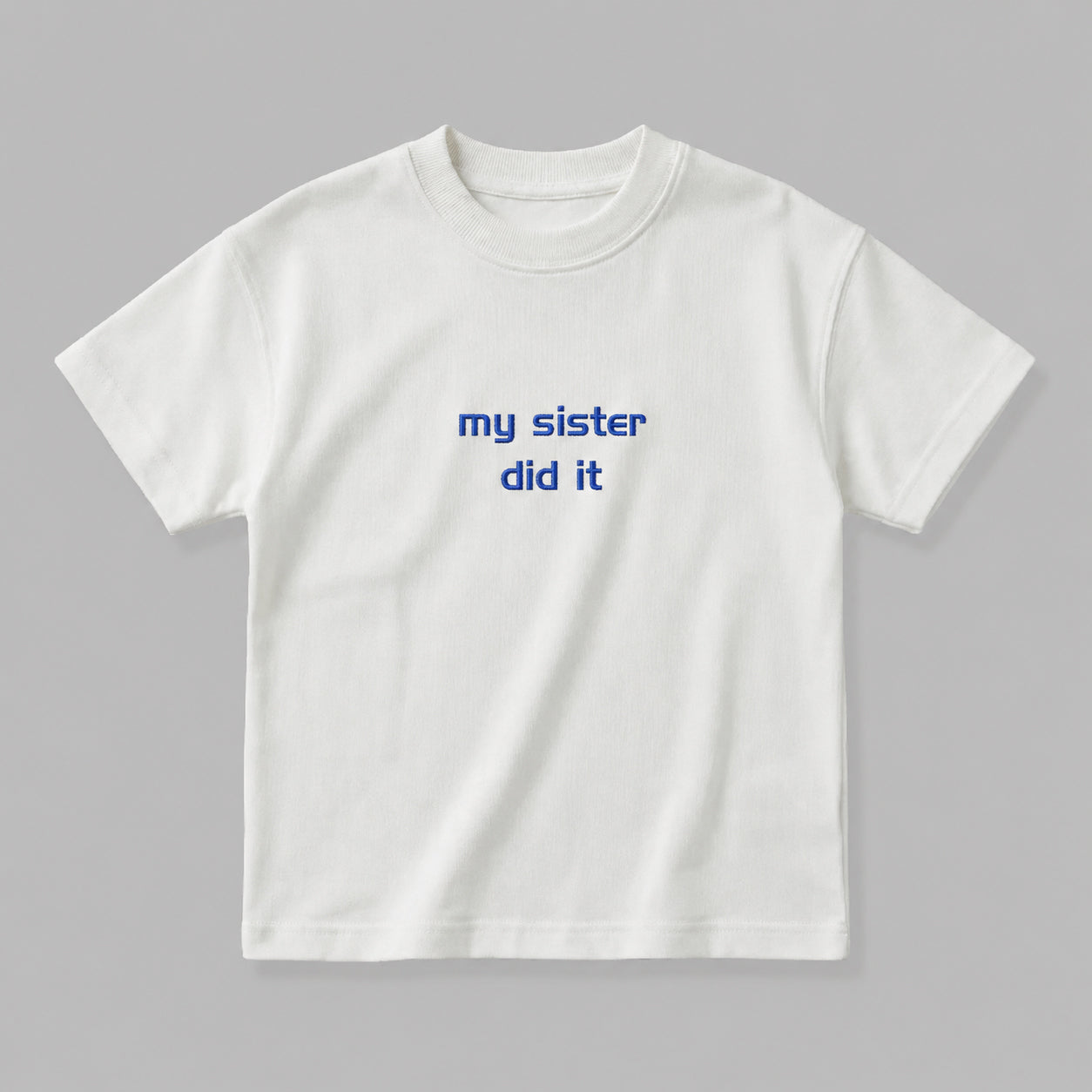 My Sister Did It Çocuk Oversize T-Shirt - %100 pamuklu