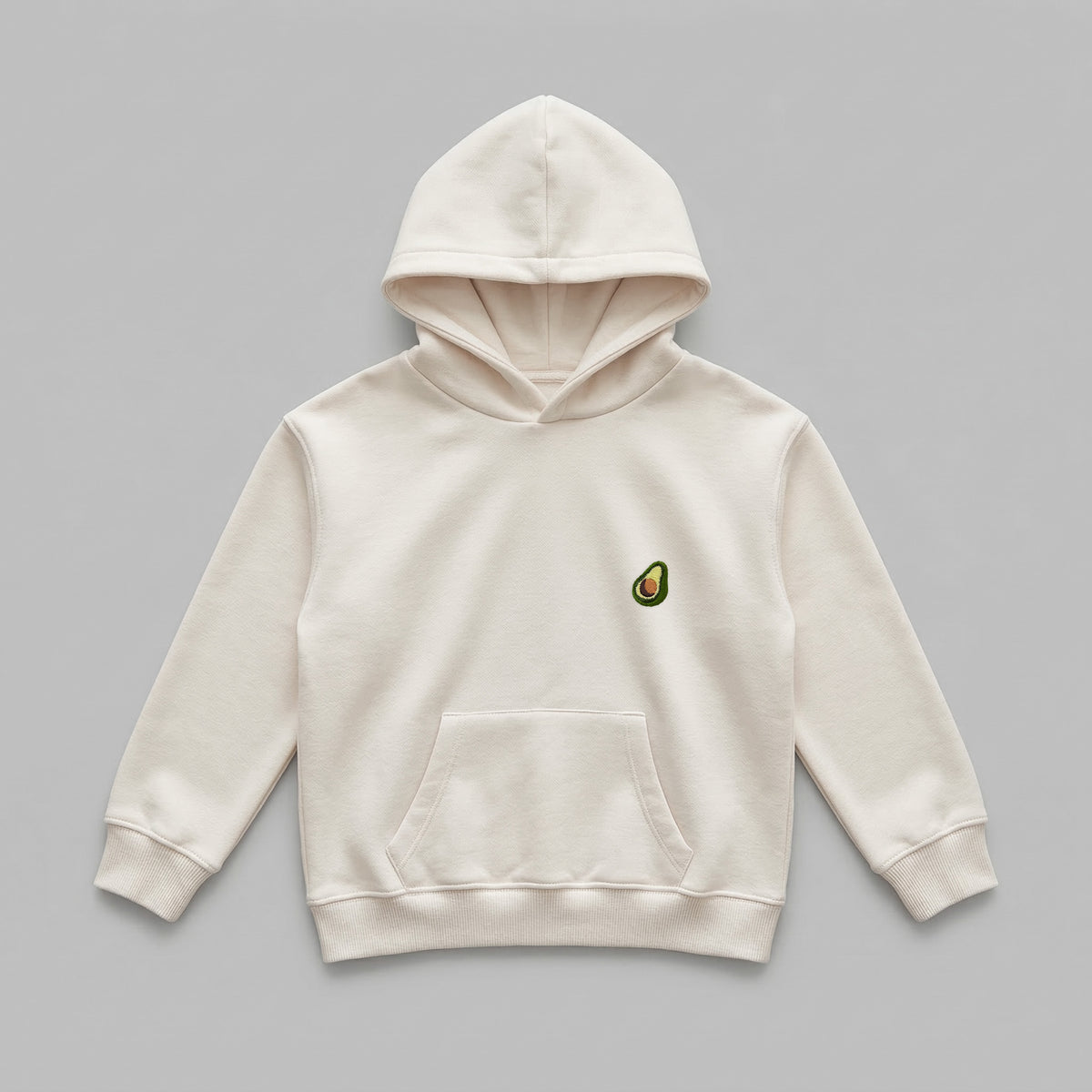 Meyve Sebze Nakışlı Çocuk Oversize Hoodie