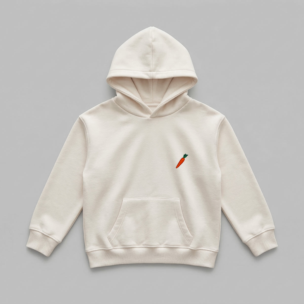 Meyve Sebze Nakışlı Çocuk Oversize Hoodie
