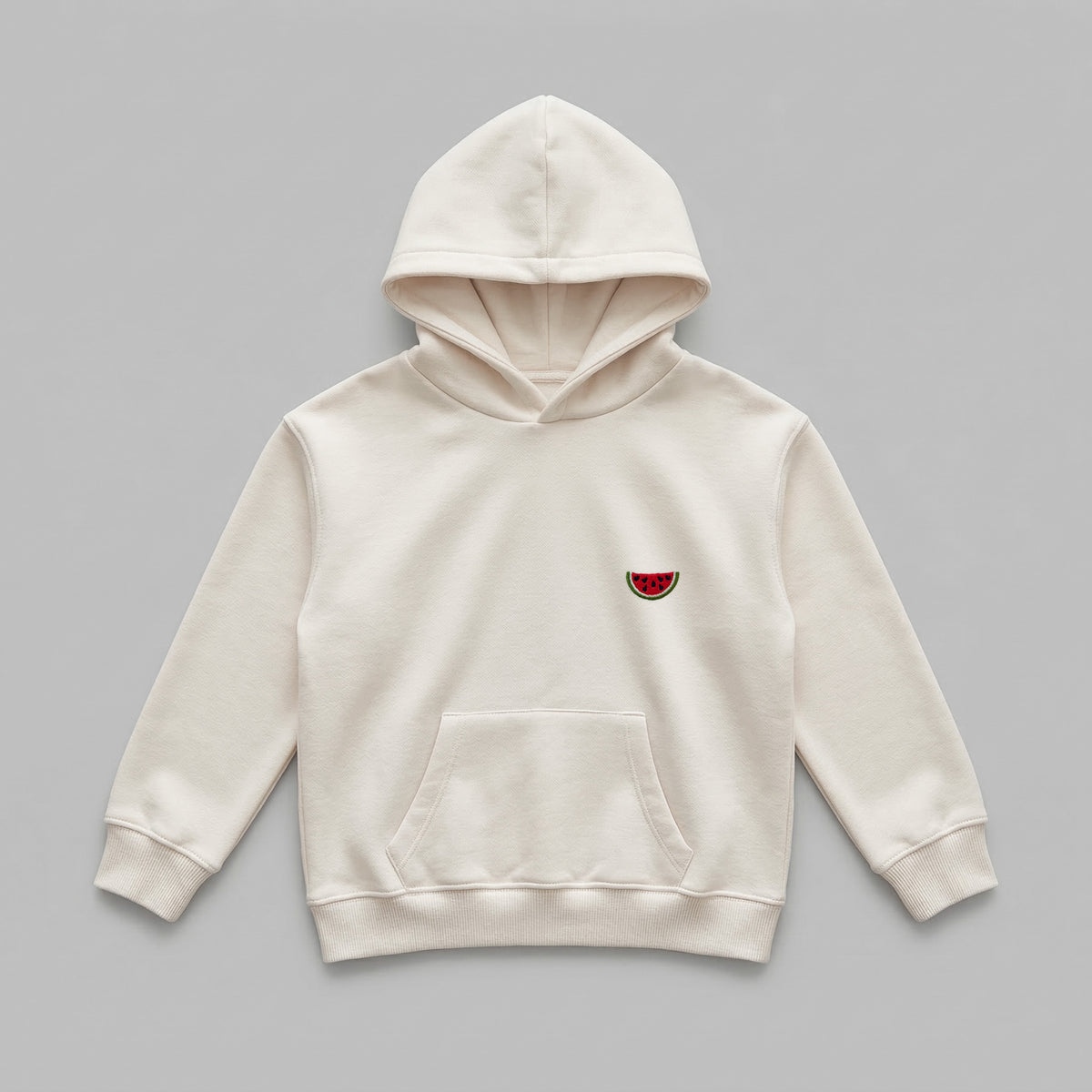 Meyve Sebze Nakışlı Çocuk Oversize Hoodie