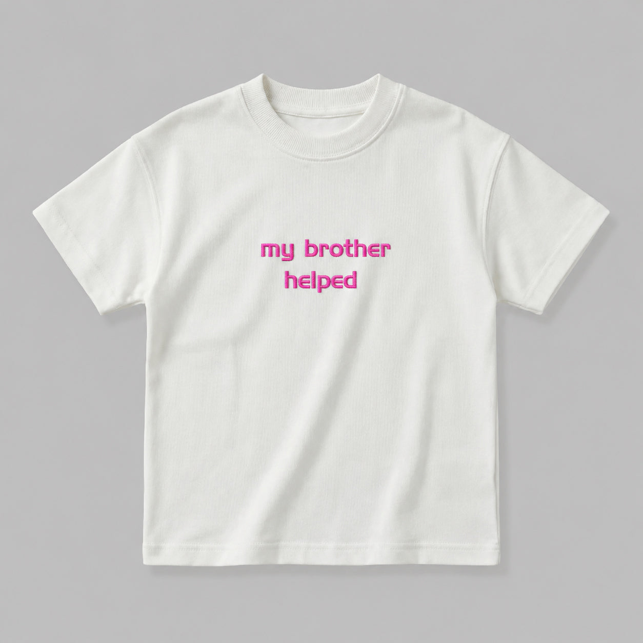 My Brother Helped Çocuk Oversize T-Shirt - %100 pamuklu