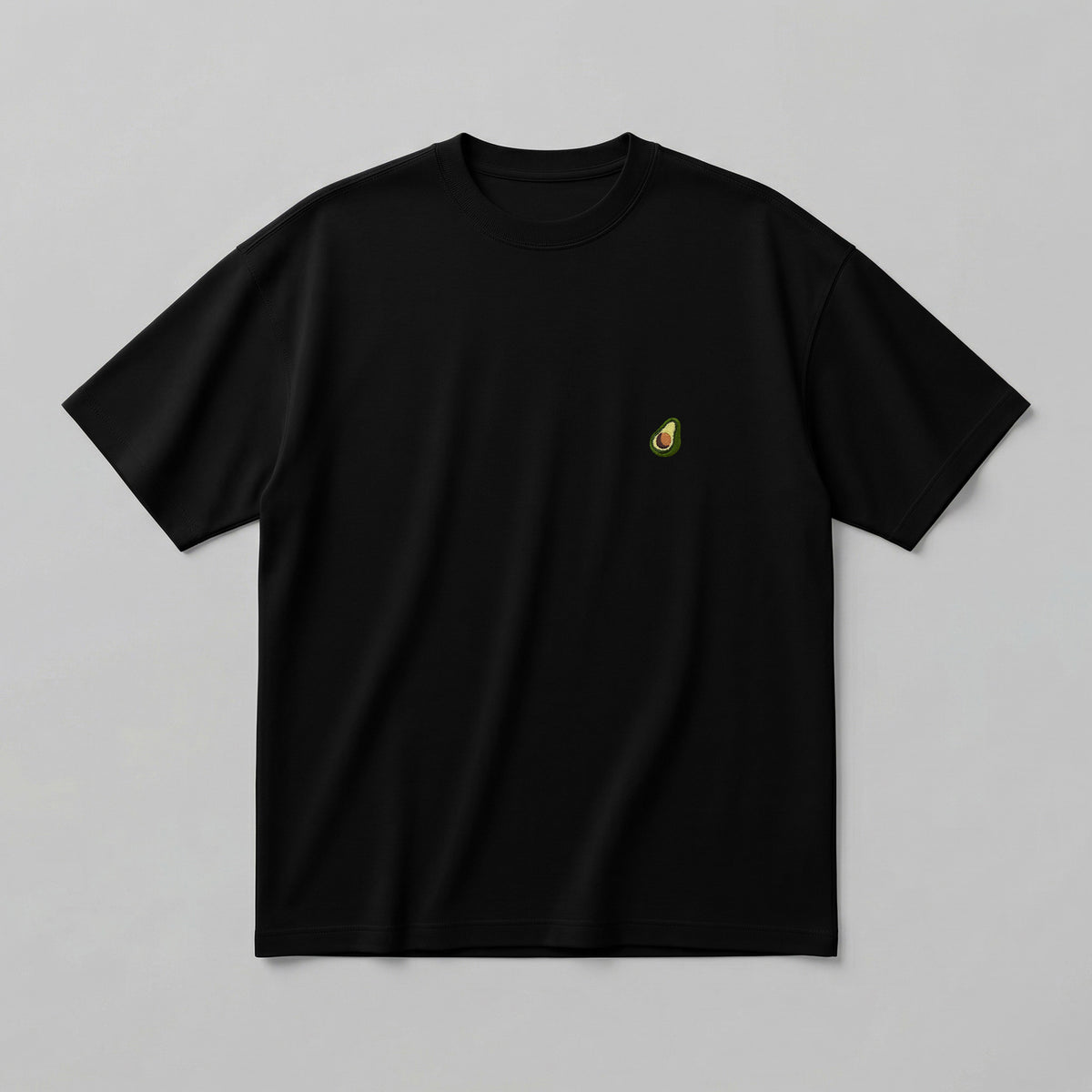 Meyve Sebze nakışlı Loose Fit T-Shirt %100 Pamuklu