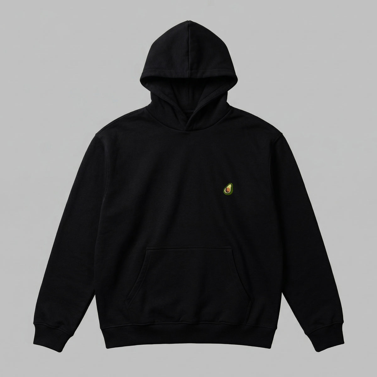 Meyve Sebze Nakışlı Yetişkin Oversize Hoodie