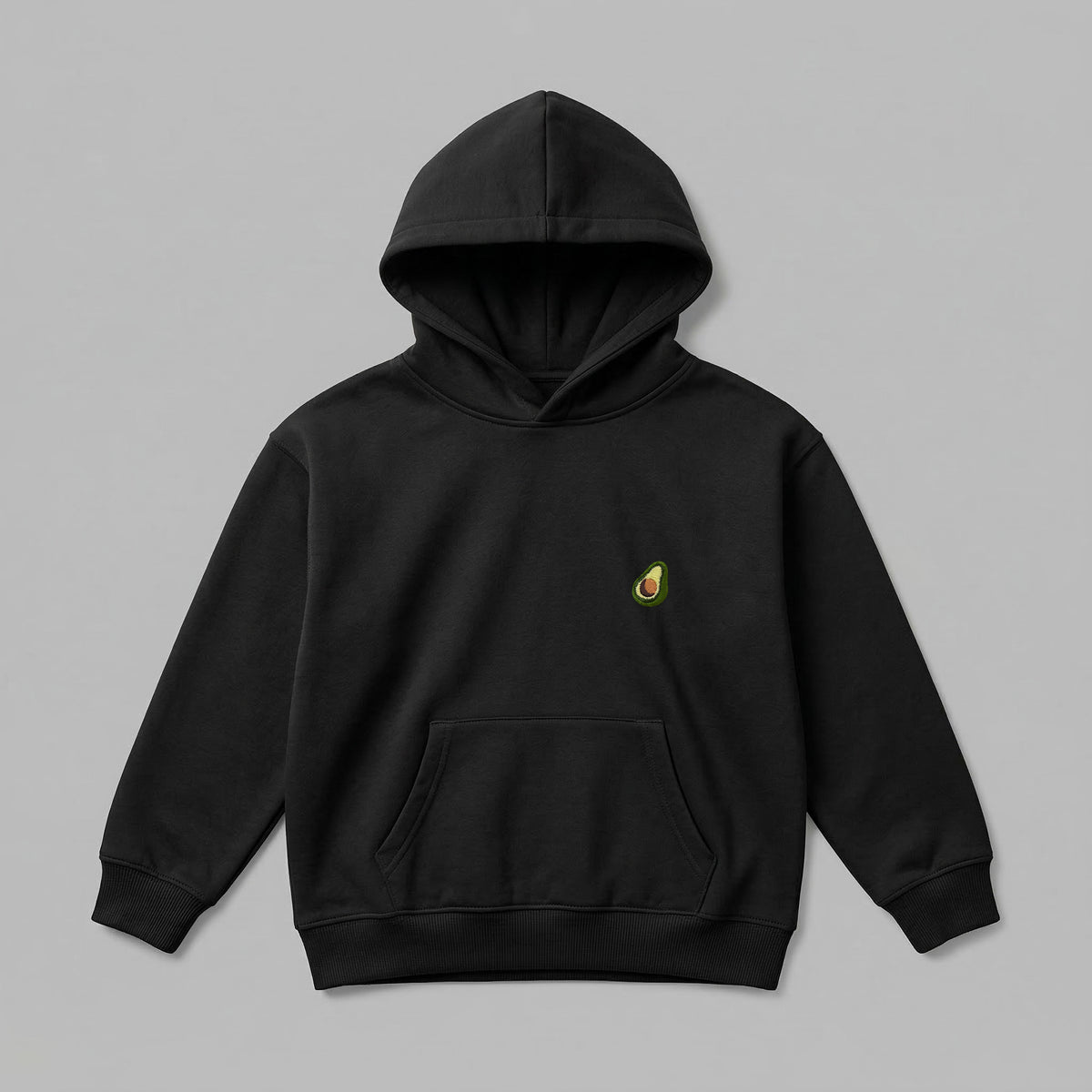 Meyve Sebze Nakışlı Çocuk Oversize Hoodie