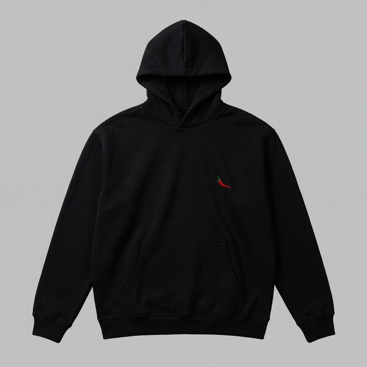Meyve Sebze Nakışlı Yetişkin Oversize Hoodie