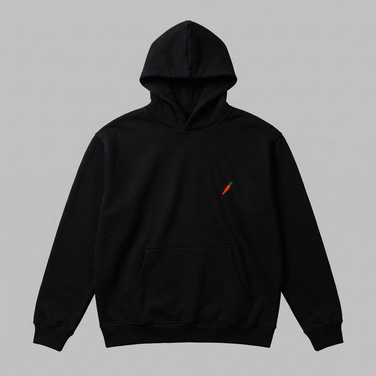 Meyve Sebze Nakışlı Yetişkin Oversize Hoodie