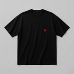 Meyve Sebze nakışlı Loose Fit T-Shirt %100 Pamuklu