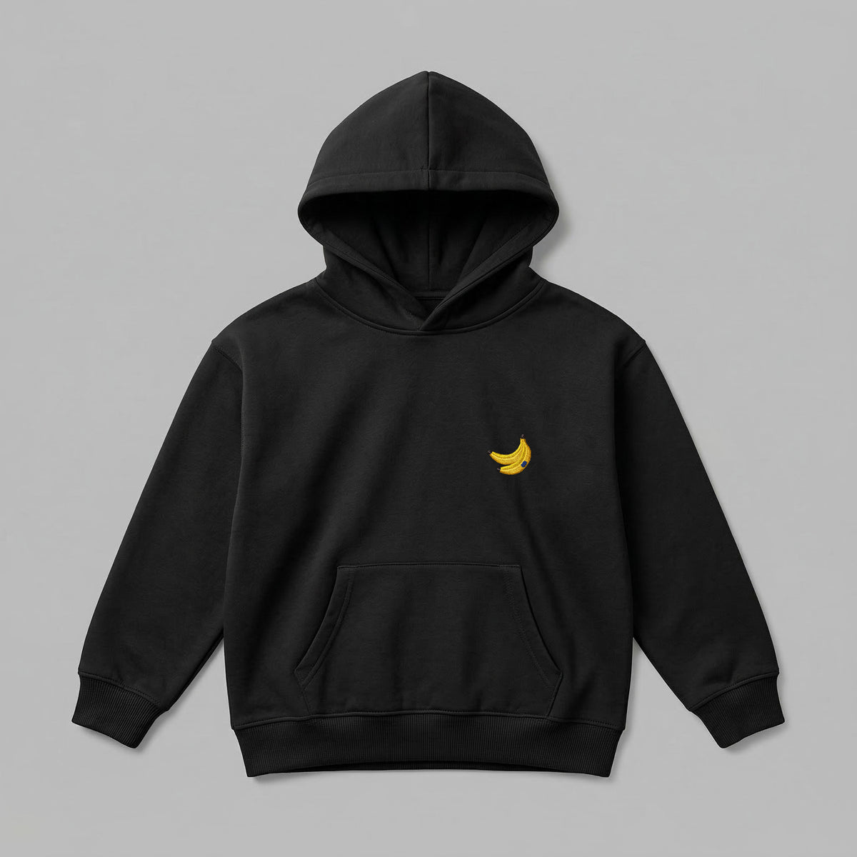 Meyve Sebze Nakışlı Çocuk Oversize Hoodie
