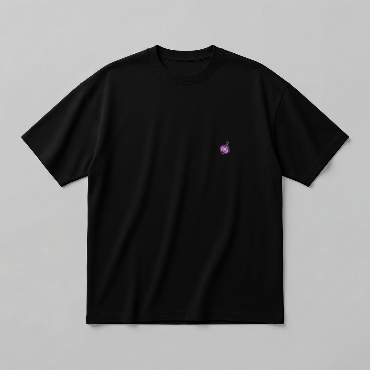 Meyve Sebze nakışlı Loose Fit T-Shirt %100 Pamuklu